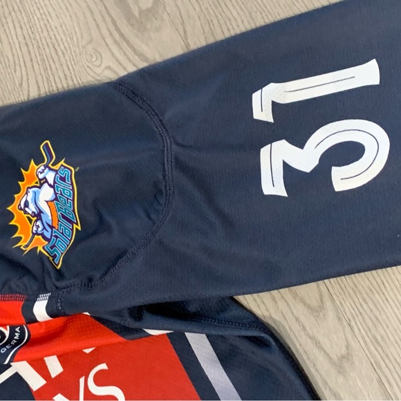 Orlando Ice Den Solar‎ Bears Qatar Airways PSG Reversible Hockey Jersey Small - Picture 3 of 7